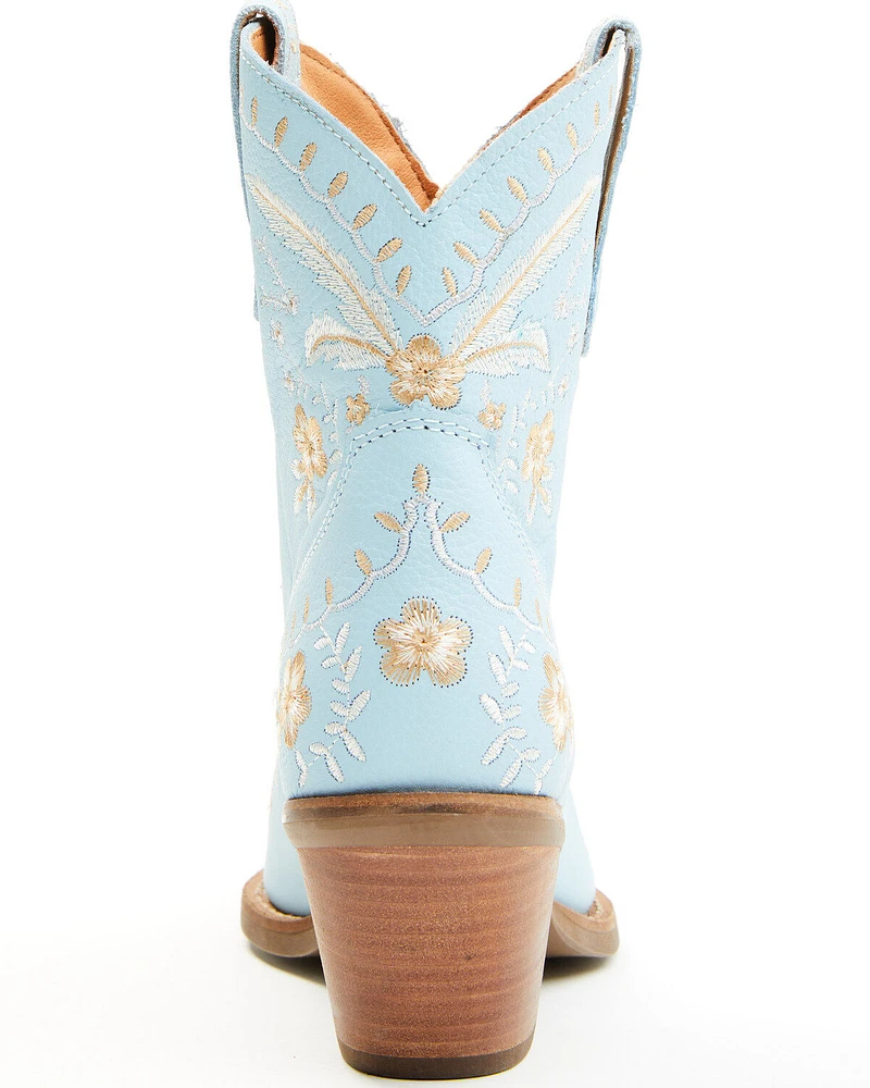 Dingo Women's Primrose Embroidered Leather Western Fashion Booties - Snip Toe