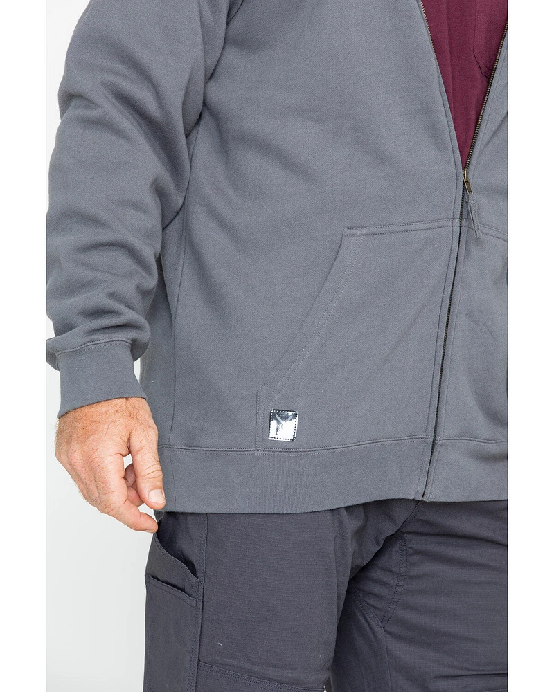 Hawx Men's Zip-Front Hooded Work Jacket