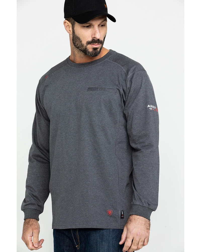Ariat Men's FR Air Crew Long Sleeve Work Shirt