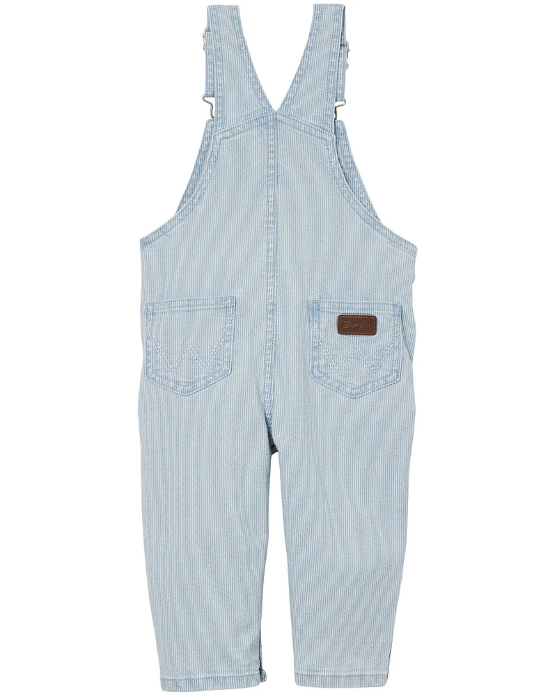 Wrangler Infant Girls' Grace Light Wash Denim Overalls