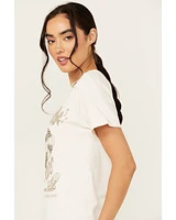 Youth Revolt Women's Embellished Honky Tonk Short Sleeve Graphic Tee