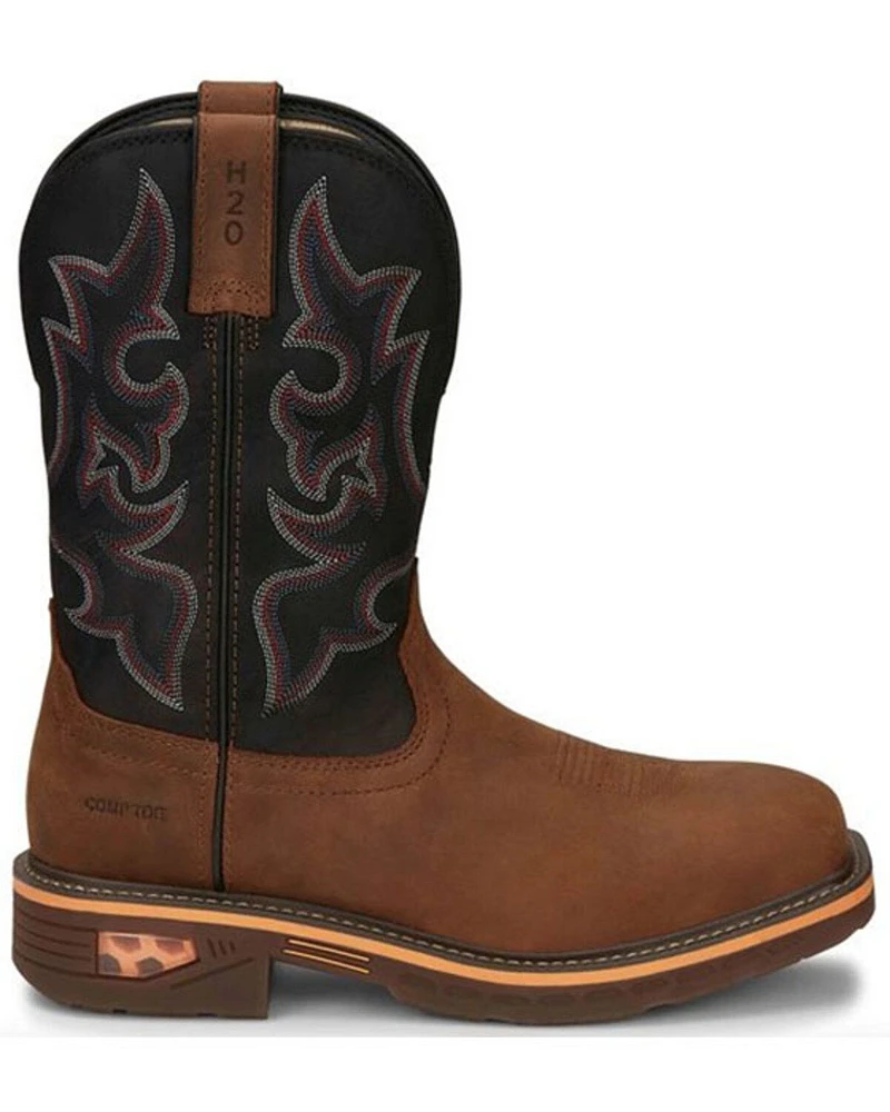 Justin Men's Resistor Western Work Boots - Composite Toe