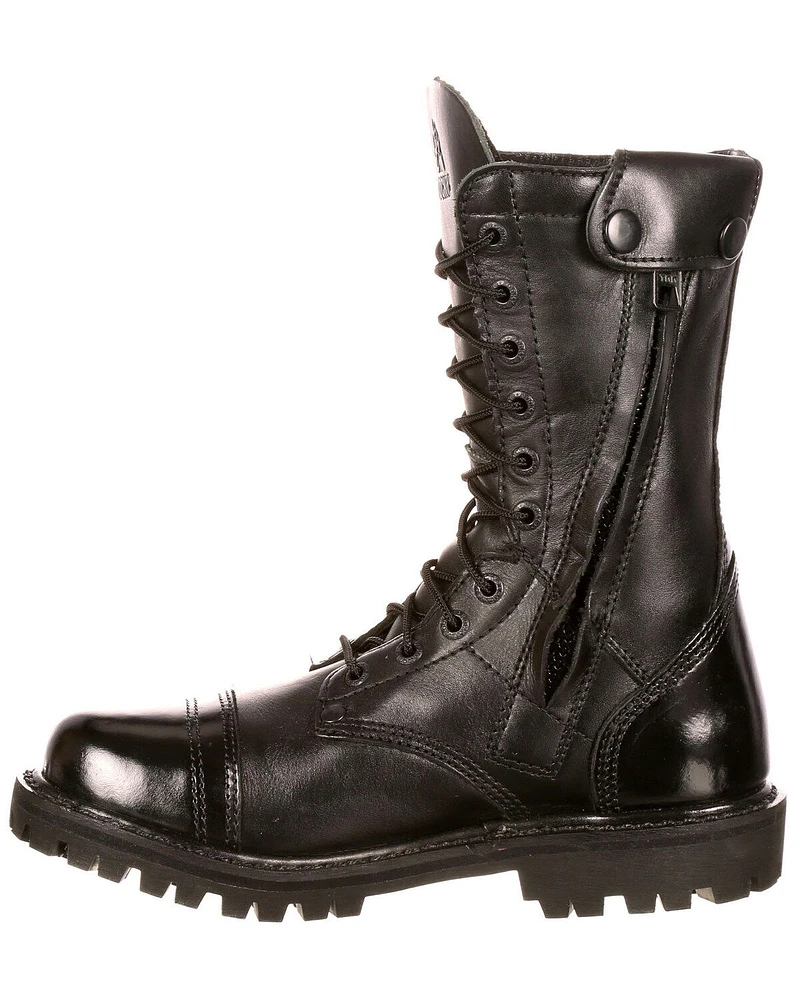Rocky Women's Side Zipper Work Boots - Round Toe