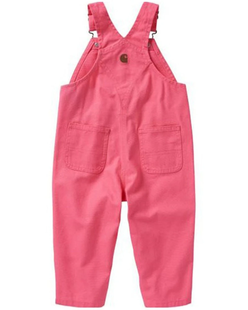 Carhartt Toddler Girls' Loose Fit Canvas Bib Overalls