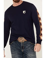 RANK 45® Men's Southwestern Print Long Sleeve Graphic T-Shirt