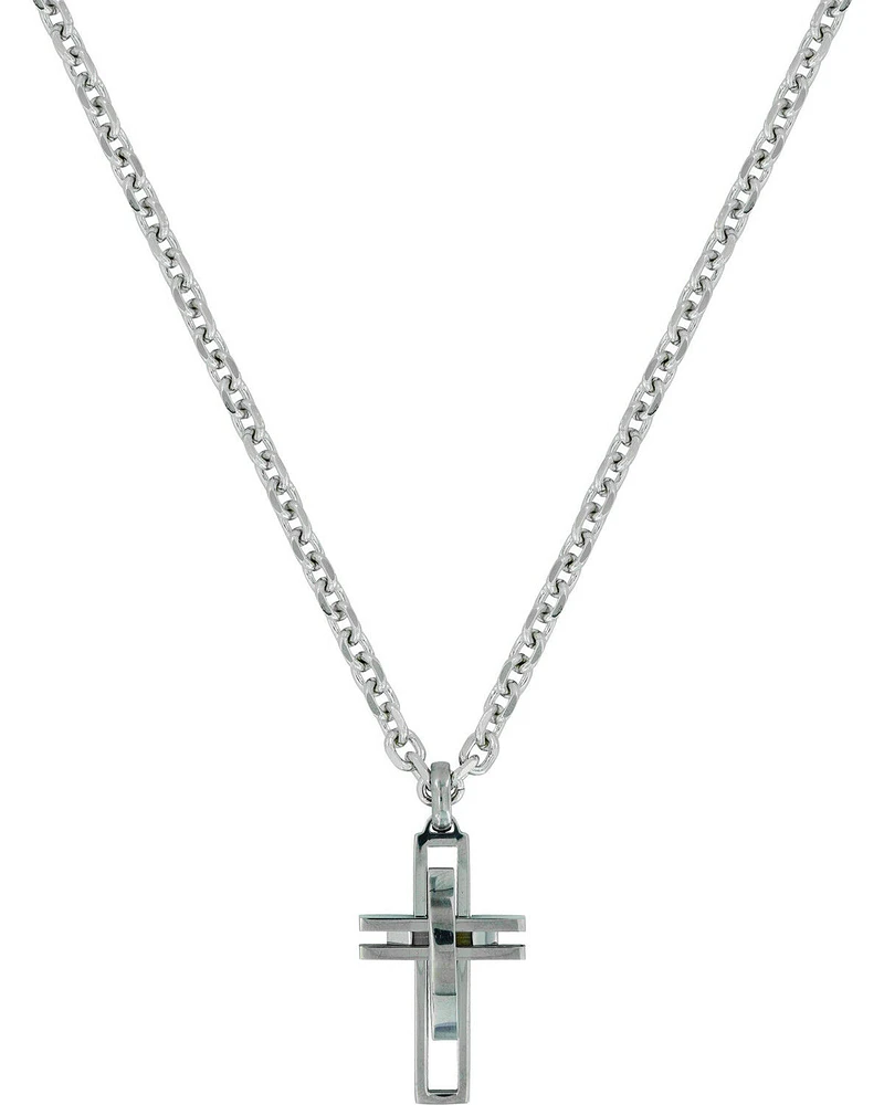 Montana Silversmiths Men's Modern Art Cross Necklace