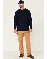 Hawx Men's Solid Navy Forge Long Sleeve Work Pocket T-Shirt - Tall