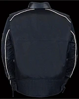 Milwaukee Leather Men's Textile Scooter Jacket - Big & Tall