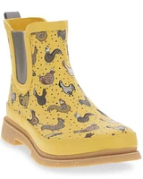 Western Chief Women's Hen Frenzy Chelsea Rain Boots - Round Toe
