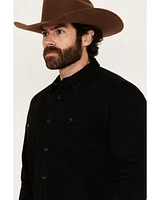 Cody James Men's Solid Long Sleeve Snap Denim Western Shirt