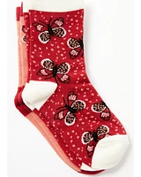 Shyanne Girls' 2-Pack Novelty Crew Socks