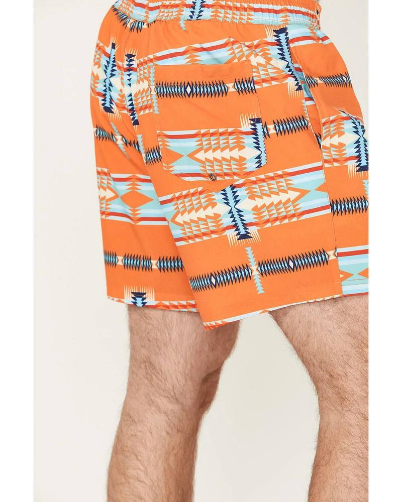 Panhandle Men's Southwestern Print Stretch Board Shorts