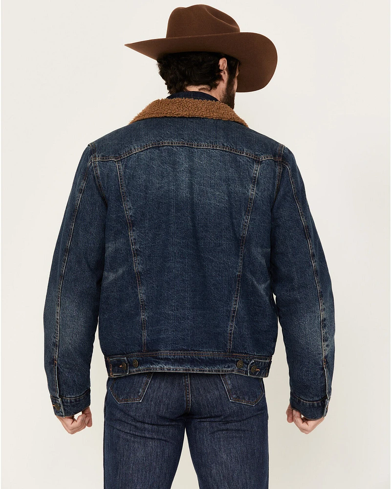 Blue Ranchwear Men's Clay Sherpa Lined Denim Jacket