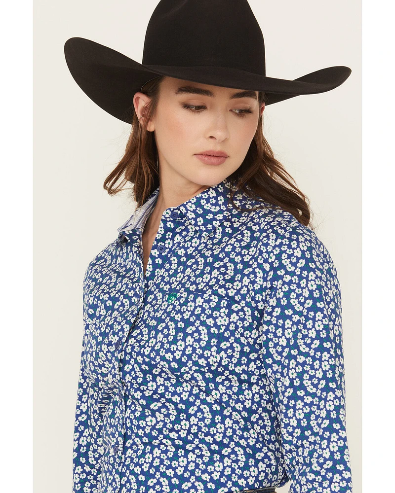 Ariat Women's Kirby Floral Print Long Sleeve Button-Down Stretch Western Shirt