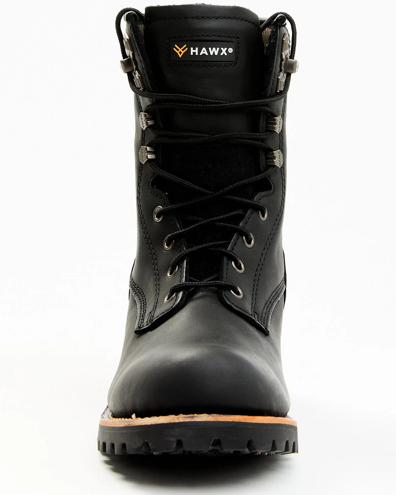 Hawx Men's 8" Logger Work Boots - Soft Toe