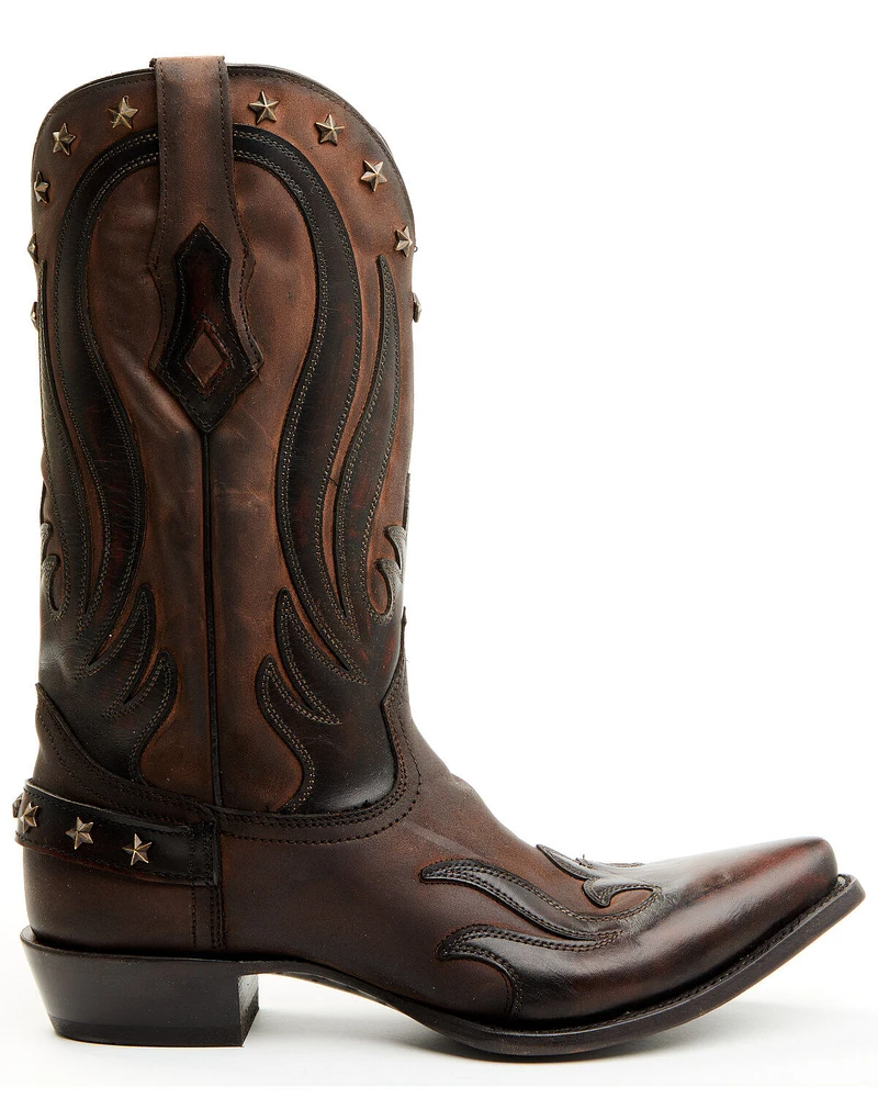 Corral Men's Embellished Overlay Western Boots - Snip Toe