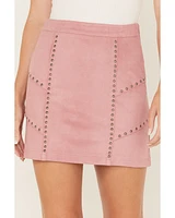 Idyllwind Women's Charlotte Faux Suede Studded Mini Skirt