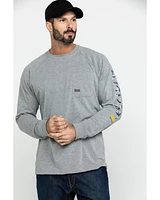 Ariat Men's Gray Rebar Cotton Strong Graphic Long Sleeve Work Shirt - Big & Tall