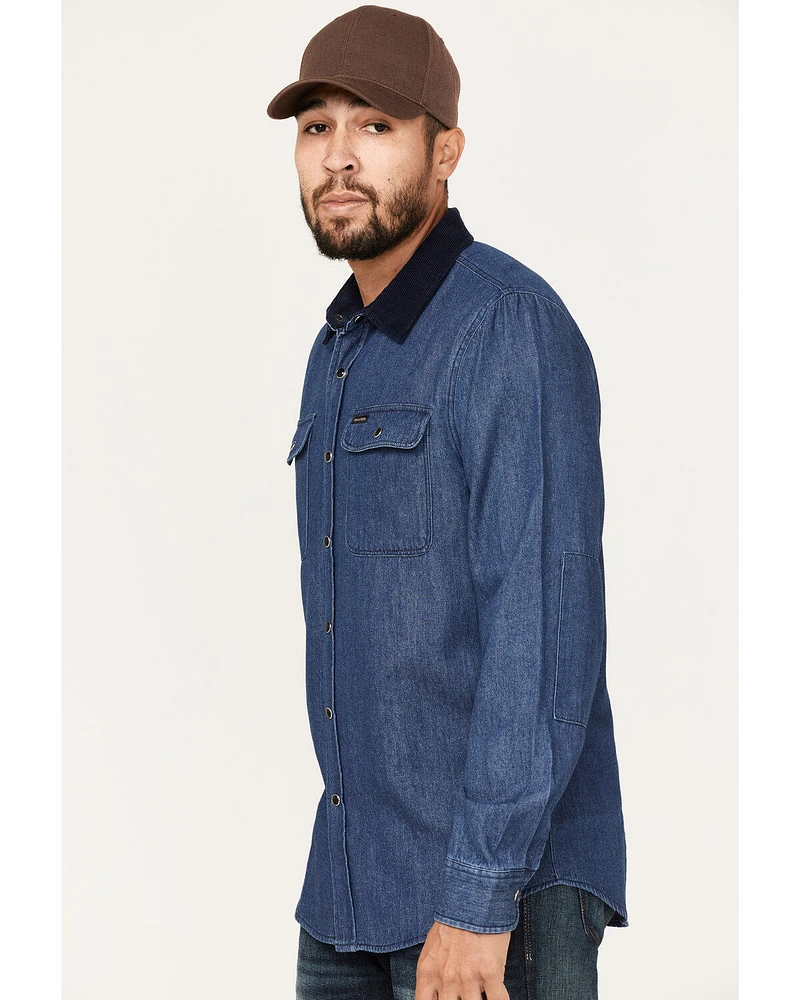 Brixton Men's Bowery Reserve Long Sleeve Snap Shirt