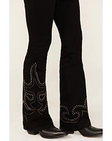 Idyllwind Women's Burbank Legend High Rise Studded Bootcut Super Stretch Denim Jeans
