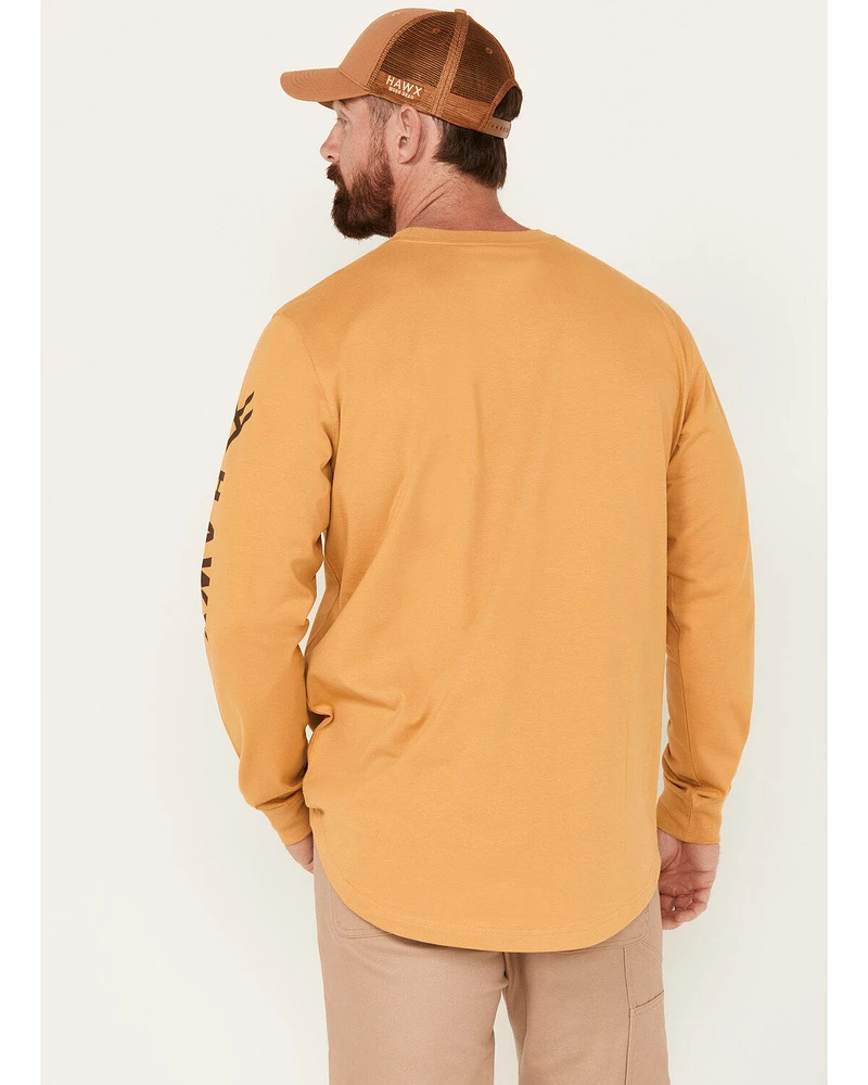 Hawx Men's Season Logo Long Sleeve Work Shirt