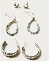 Shyanne Women's Horseshoe Icon and Hoop Earring Set - 6 Piece