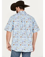 Ariat Men's Mauricio Print Classic Fit Short Sleeve Button-Down Western Shirt
