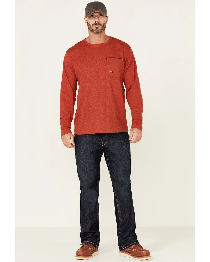 Ariat Men's Rebar Workman Alloy Flag Graphic Long Sleeve Work Pocket T-Shirt