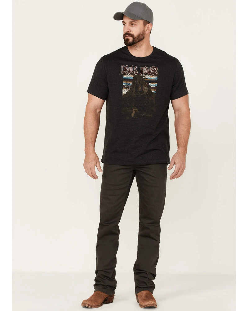 Brothers and Sons Men's Devils Tower National Monument Graphic Short Sleeve T-Shirt