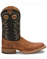 Justin Men's Caddo Bent Rail Western Boots - Broad Square Toe
