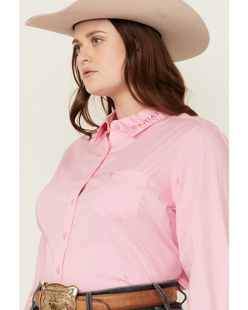 Ariat Women's Team Kirby Long Sleeve Button-Down Stretch Western Shirt - Plus