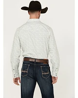 Gibson Men's La Salle Floral Print Long Sleeve Snap Western Shirt