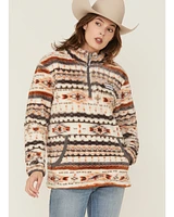Hooey Women's Boot Barn Exclusive Southwestern Print 1/2 Zip Fleece Pullover