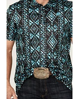 Rock & Roll Denim Men's Boot Barn Exclusive Southwestern Print Short Sleeve Polo Shirt