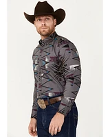 RANK 45® Men's Forkwood Southwestern Print Long Sleeve Button-Down Shirt