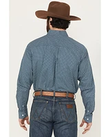 Cinch Men's Geo Print Long Sleeve Button-Down Stretch Western Shirt