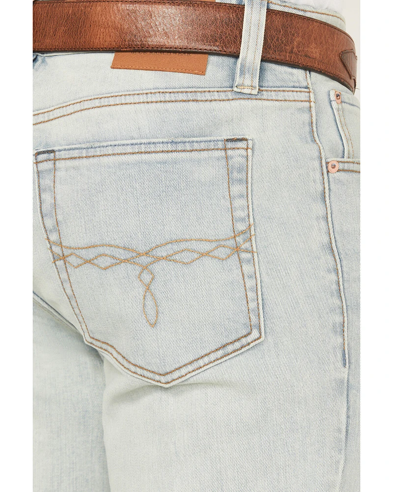 Blue Ranchwear Men's Savage Wash Bronson Slim Straight Stretch Denim Jeans