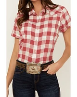 Ariat Women's Billie Jean Gingham Short Sleeve Button-Down Western Shirt
