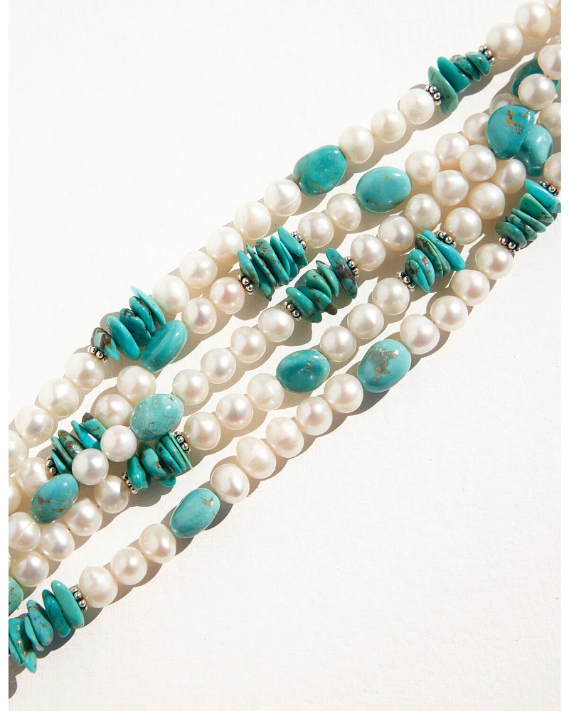 Paige Wallace Women's 5-Layer Pearl Bracelet