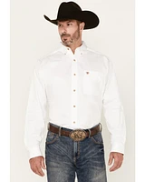 Ariat Men's Solid Twill Long Sleeve Western Shirt - Big & Tall