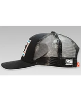 RopeSmart Men's Black On Black Serape Embroidered Patch Mesh-Back Ball Cap