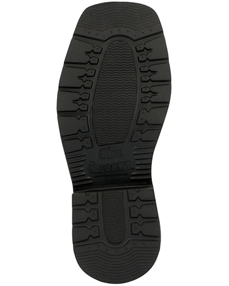 Rocky Little Boys' Monocrepe Western Boots - Broad Square Toe