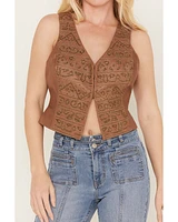 Shyanne Women's Embellished Leather Vest