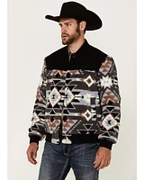 Hooey Men's Southwestern Print Sherpa Bomber Jacket