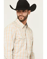 Cody James Men's Tanhue Plaid Print Long Sleeve Snap Western Shirt