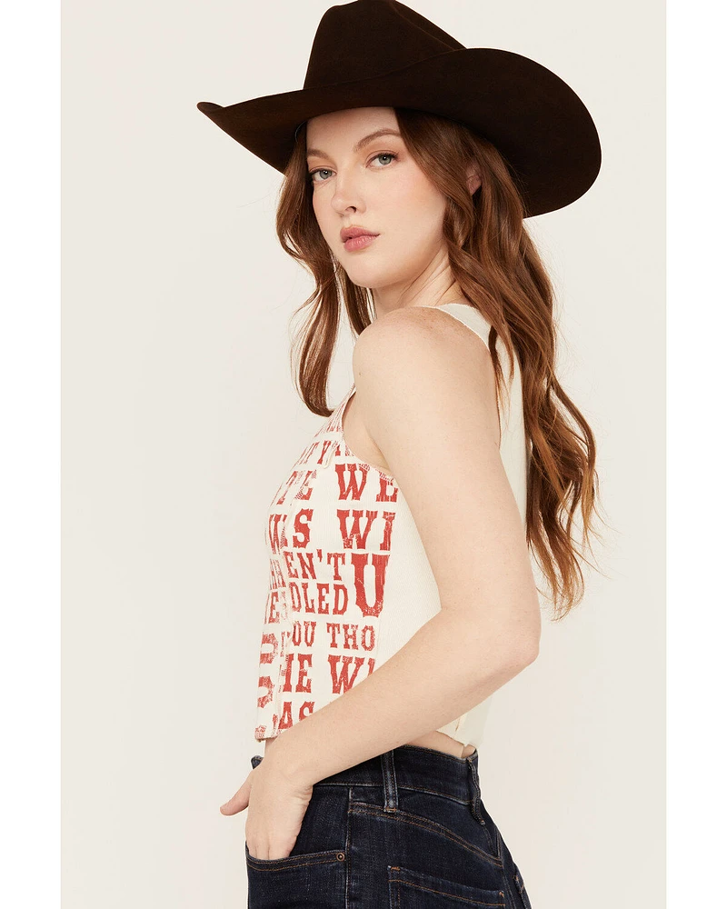Idyllwind Women's Rhett The West Was Wild Graphic Rib Knit Tank
