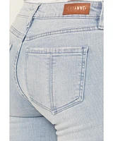 Shyanne Women's Senita Light Medium Wash Low Rise Bootcut Stretch Denim Jeans