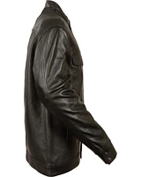 Milwaukee Leather Men's Black Club Style Shirt Jacket - Big 4X