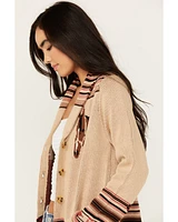 Cotton & Rye Women's Horse Motif Print Cardigan