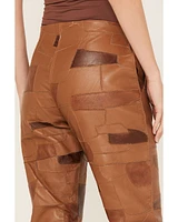 Understated Leather Women's Vixen Mid Rise Patched Pants